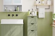 New Bathroom Floor Storage Cabinet (Laurel Green) FREE P&amp;P