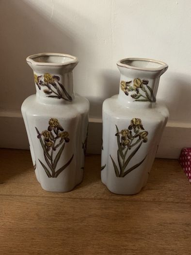A pair of large vintage vases