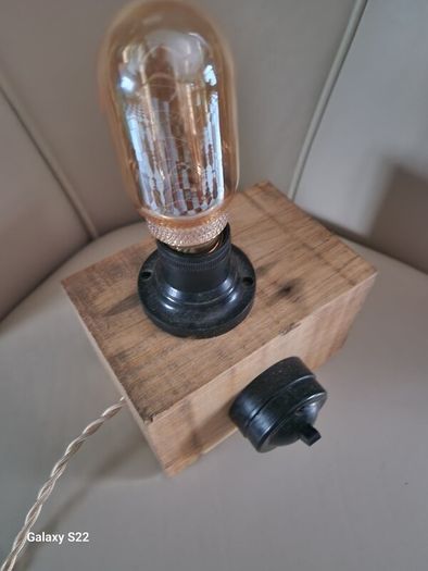Rustic vintage inspired lamp