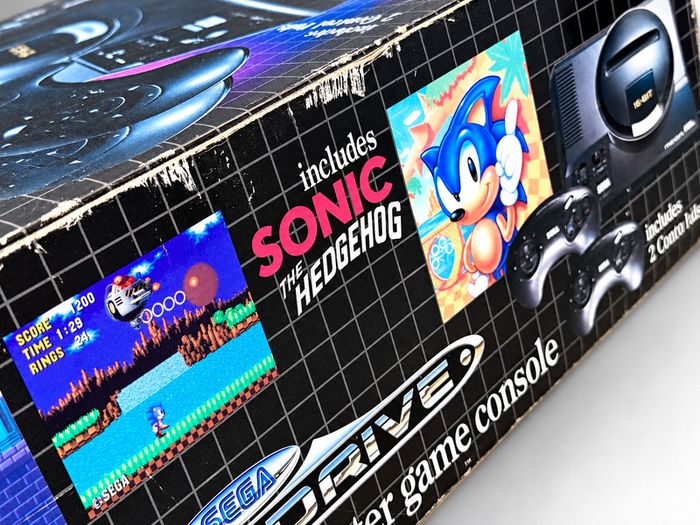 Sega Mega Drive Console - Sonic and Mega Games Rare Variant - Boxed