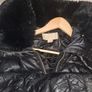 Genuine Michael Kors Black puffer coat faux fur collar size M Image 6