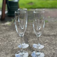 Champagne glasses 4x