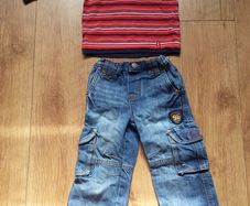 Genuine levi,s top and dunnes jeans age 12-18 months
