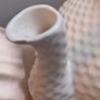 Vintage Bordallo Pinheiro Portugal Ceramic Basketweave Teapot Image 3