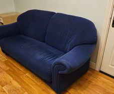 Sofa - 3 seater microfiber suede