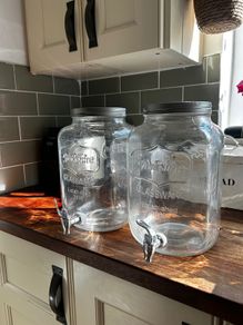 Kilner Glass Dispensers 8 Litre x 2