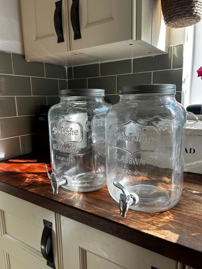Kilner Glass Dispensers 8 Litre x 2