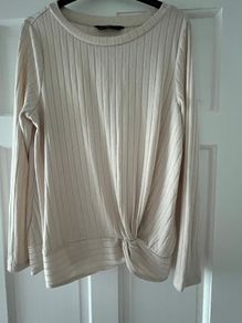 Cream Jersey Top