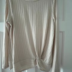 Cream Jersey Top
