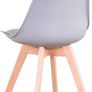 Set of 4 Dining Room Chairs with Solid Beech Legs, Kitchen Chairs, Upholstered Chairs with Backrest, Living Room Chairs, Office Chairs, Image 4