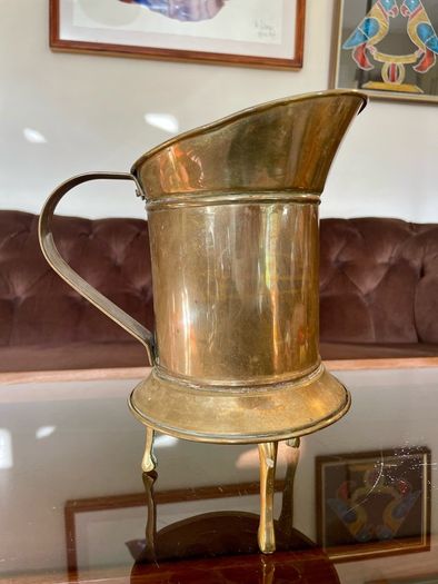 Antique Dutch Melkkan Brass Milk Can Vintage Decoration Authentic Brass Milk Can