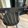 Set of 2 Black Windsor Solid-Wood Dining Chairs Image 5