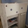 mid sleeper bed with desk and storage Image 3