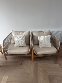 Garden 3seater and 2 arm chairs for sale