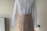 Jacquard a-line skirt. Size 10