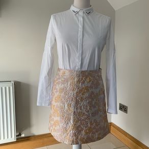 Jacquard a-line skirt. Size 10