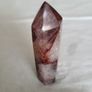 Agate obelisk red,white Image 5