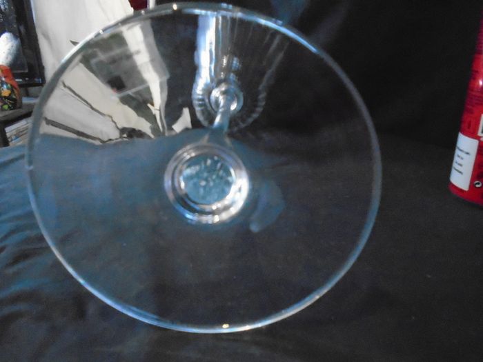 Decorative hand made art glass night light/candle holder