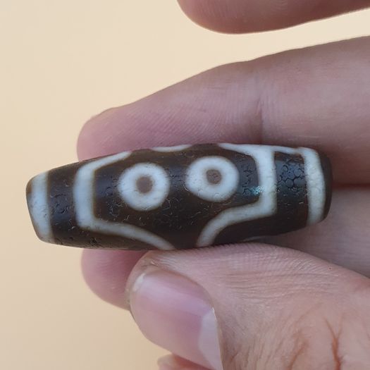 7 Eyes Beautiful Himalayan Tibetan Agate Bead Amulet