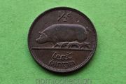 Ireland 1953 year Bronze Half Penny.