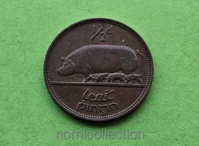 Ireland 1953 year Bronze Half Penny.