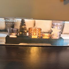 6pc, Christmas candle holder