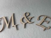 Wedding Cake Topper Initial Accessory Monogram Wedding Cake Decoration Supplies