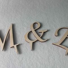 Wedding Cake Topper Initial Accessory Monogram Wedding Cake Decoration Supplies