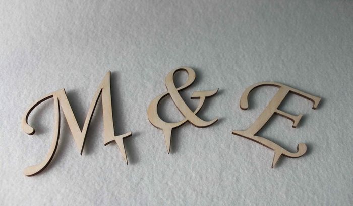 Wedding Cake Topper Initial Accessory Monogram Wedding Cake Decoration Supplies