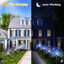 Solar Lights Outdoor Garden, 4 Pack 480 Led Solar Firework Lights Waterproof with Remote Control 8 Mode, Multi Colour Solar String Lights for Pathway Backyard Christmas Party (MULTIPLE COLOURS) Image 5