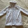 Girl's Dunnes white faux fur coat Age 10-11 Image 4