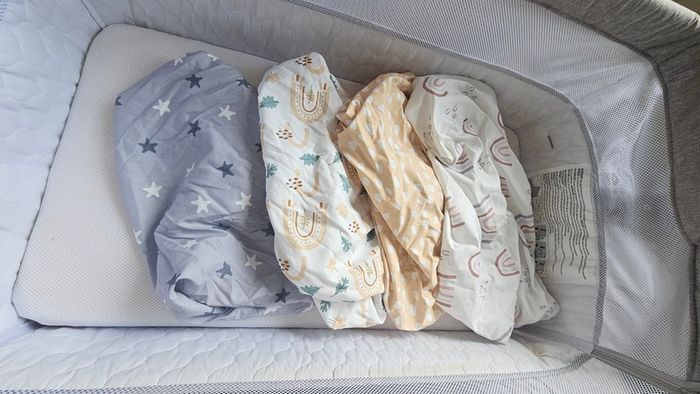 Babylo Nested Cozi Sleeper Bedside Cot Grey
