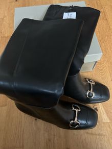 Women's Black Long Boots Size 6