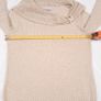 Faber Beige Oatmeal Cream Chunky Cowl Neck Knit Jumper with Buckle Detail 8-10UK/36-38EU Image 10