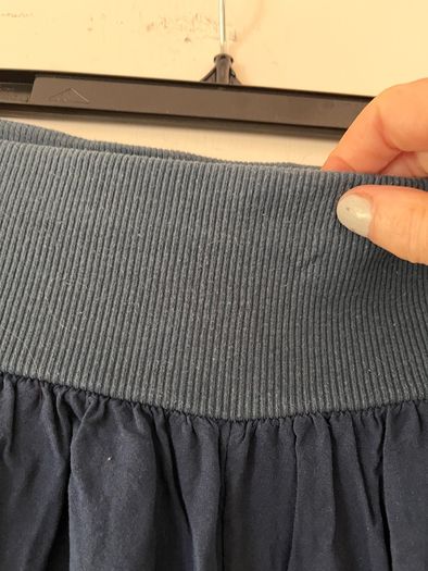 Navy wide trousers