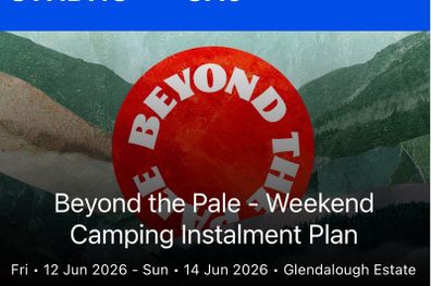 Beyond The Pale x 2 adults and 2 U12 tickets