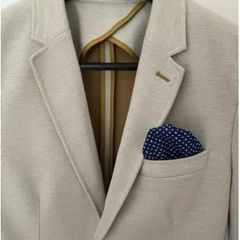 Mens Zara beige blazer size 52 EUR 42 USA.