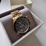 Michael Kors Bayville Chronograph Black Dial Gold Steel Strap Watch For Men - MK8726 Image 2