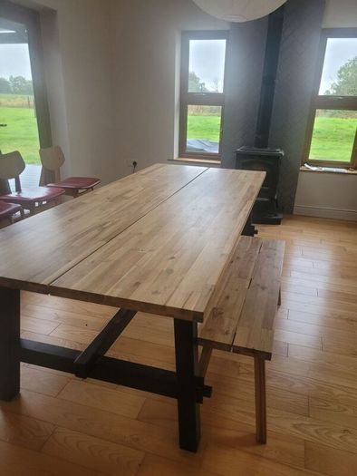 IKEA SKOGSTA Dining Table 6 Seater