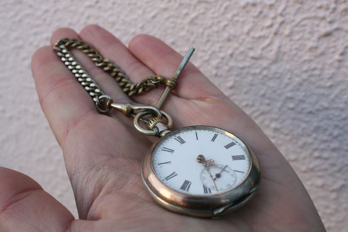 Vintage Sterling Silver Pocket Watch