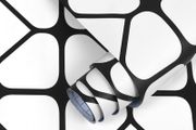 Sticky Back Plastic Self Adhesive Black and White Leaf Wallpaper 29X300cm Vinyl Wrap Stick Waterproof Film Roll for Kitchen Walls Cupboard Furniture Removable DIY Countertops Refurbished Stickers MULTIPLE SIZES AVAILABLE (FREE POSTAGE)