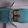 Vintage Burago 1957 Chevolet Corvette Convertible Coupe Baby Blue Image 9