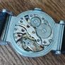 very old manual Foreign watch. Leather strap. Working. Beautiful 15 Jewels manual wind movement Swiss made . Image 2