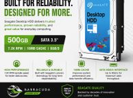 main image for ad Seagate Barracuda 500gb 7200rpm Sata 3.5" Hdd Desktop Hard Drive 500gb 7200rpm Sata Iii