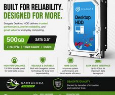 Seagate Barracuda 500gb 7200rpm Sata 3.5" Hdd Desktop Hard Drive 500gb 7200rpm Sata Iii