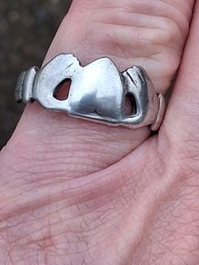 Vintage Irish Sterling Silver Claddagh Ring(1981)