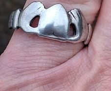 Vintage Irish Sterling Silver Claddagh Ring(1981)