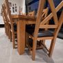Oak Dining Table and 8 Chairs Image 2