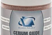 Glass Polish 90008 Cerium Oxide High Grade Glass Polishing Powder - TREO 85% - 3.5 microns - 250 Grams