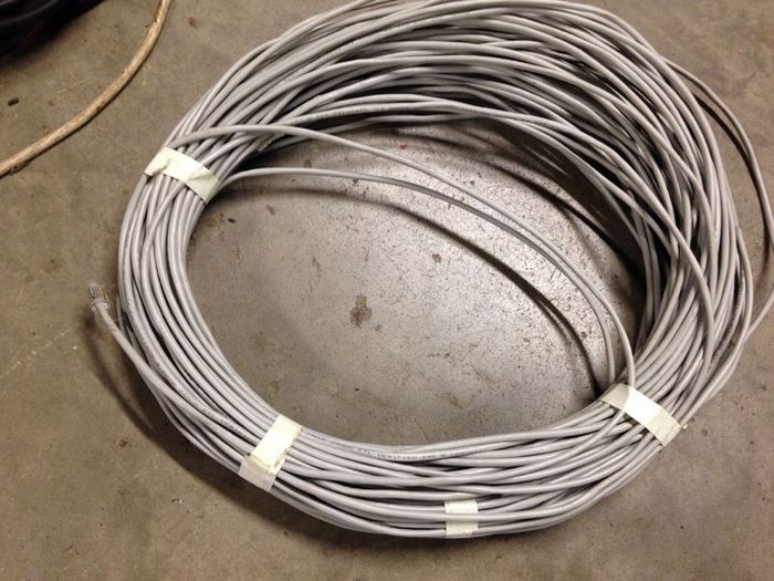 20m Cat5 to Cat 5 cable RJ45 connectors